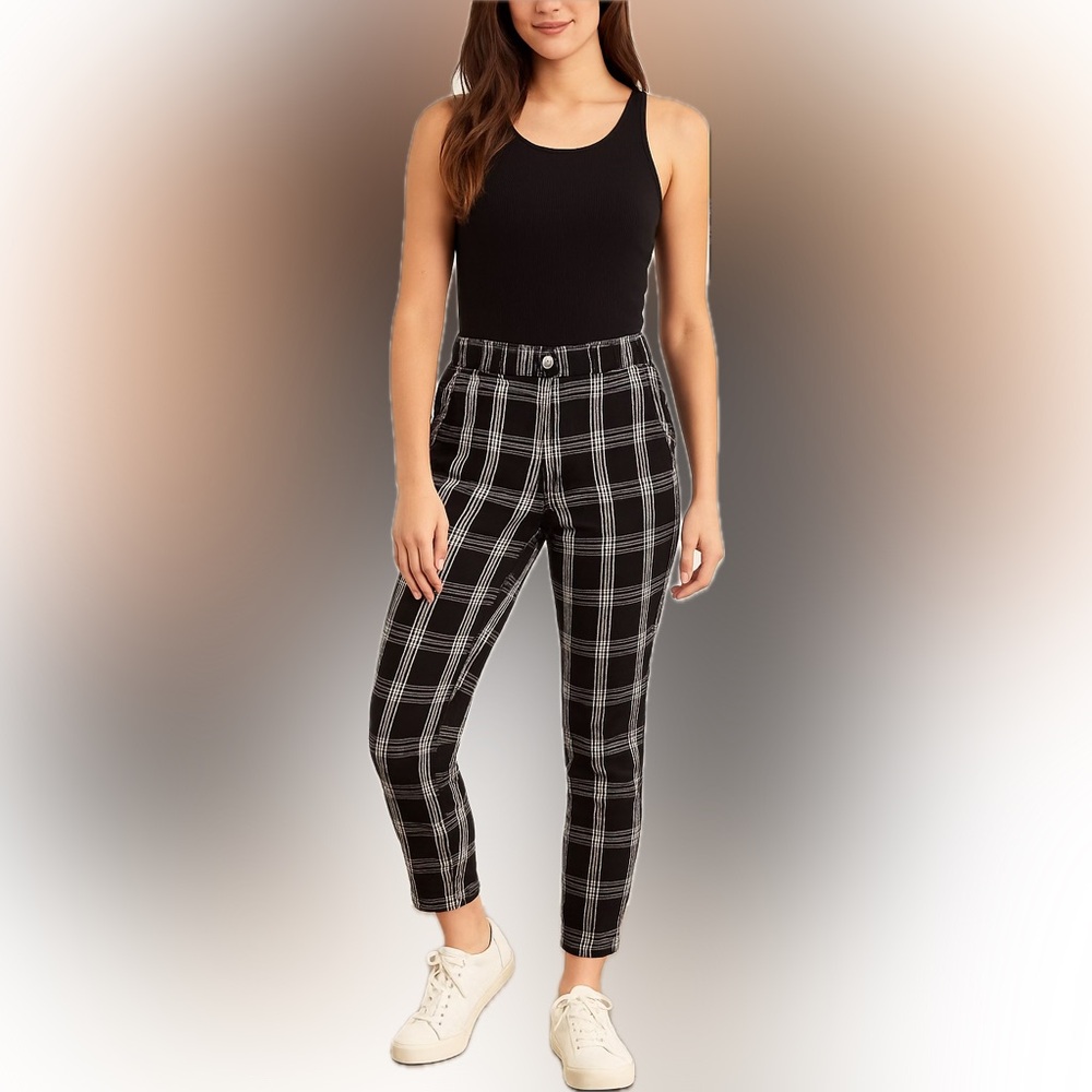 Hollister Plaid Pants – Size XS‎ Ultra High Rise
